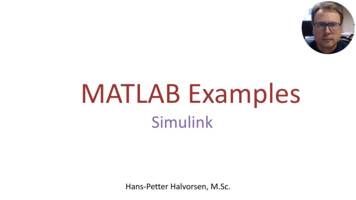 MATLAB Examples - Simulink
