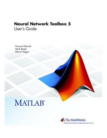 Neural Network Toolbox 5 User's Guide