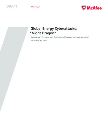 Global Energy Cyberattacks: “Night Dragon”