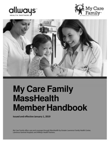 My Care Family MassHealth Member Handbook