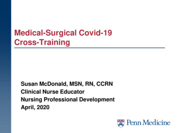 Medical-Surgical Covid-19 Cross-Training