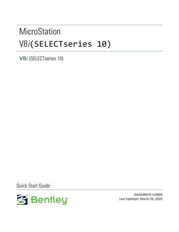 MicroStation V8i(SELECTseries 10)