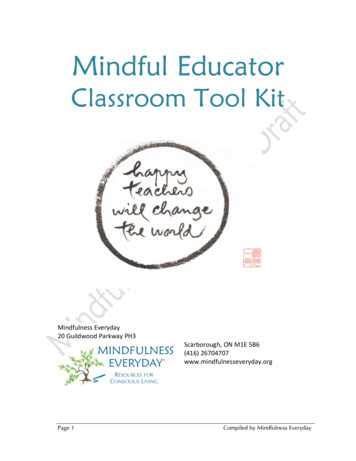 Mindful Educator Tool Kit For Classrooms