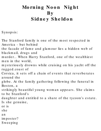 Morning Noon Night By Sidney Sheldon - Chipmunk