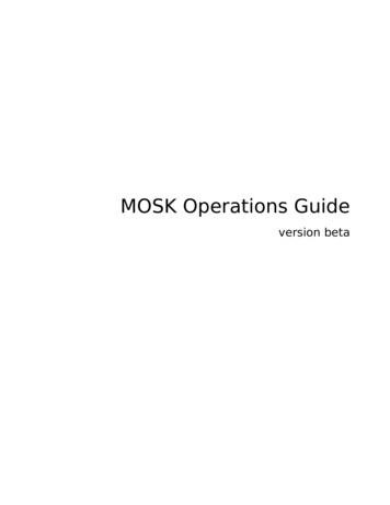 MOSK Operations Guide - Docs.mirantis 
