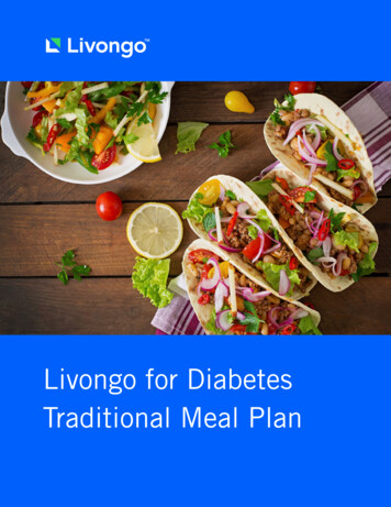 Livongo For Diabetes Traditional Meal Plan
