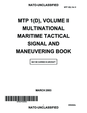 Multinational Maritime Tactical Signal And Maneuvering Book