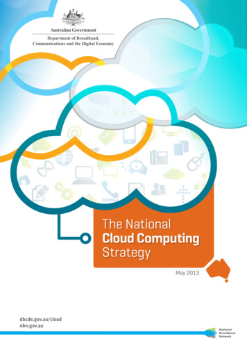 National Cloud Computing Strategy May 2013 - Global Trade