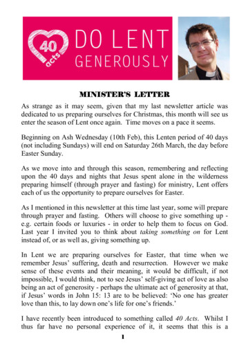 Minister'S Letter