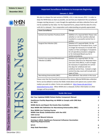 NHSN NL Dec 2011 - Centers For Disease Control And 