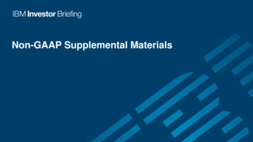 Non-GAAP Supplemental Materials - IBM