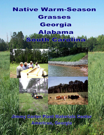 Native Grass For GA AL SC Publication Revisions