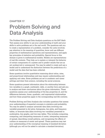 CHAPTER 17 Problem Solving And Data Analysis
