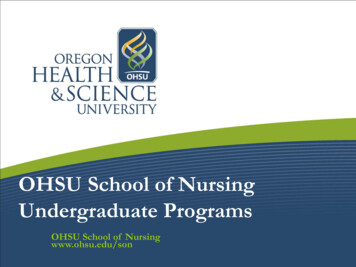 OHSU School Of Nursing Undergraduate Programs
