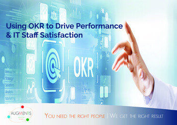 Using OKR To Drive Performance - Augmentis