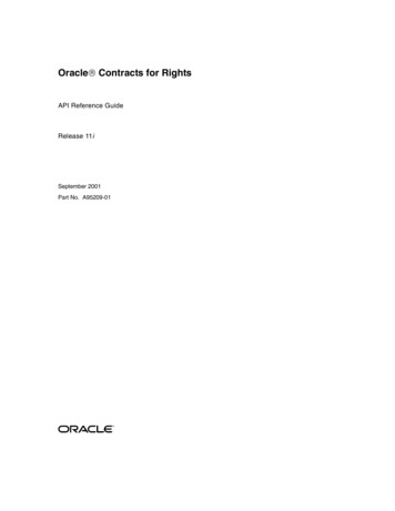 Oracle Contracts For Rights