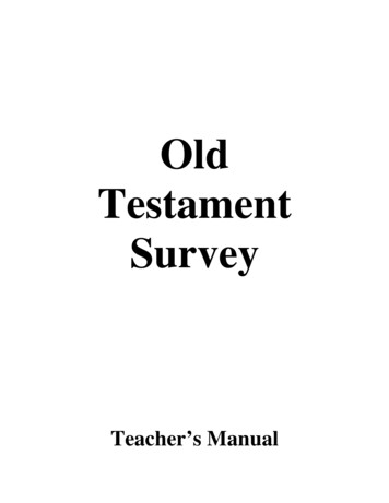 Old Testament Survey - Church Leadership Resources