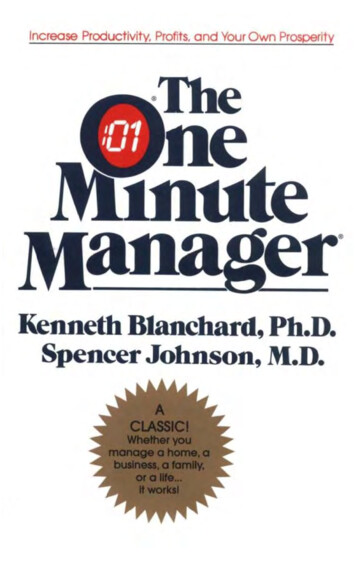 The One Minute Manager - Internet Archive
