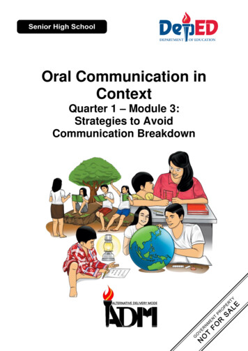 Oral Communication In Context - ZNNHS