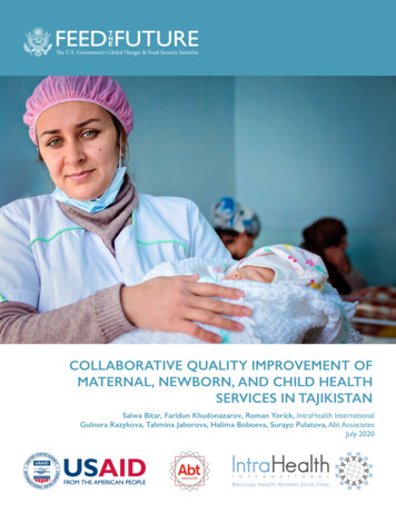 Collaborative Quality Improvement Of Maternal, Newborn, And Child Health