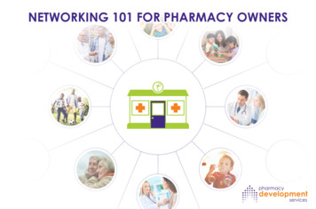 NETWORKING 101 FOR PHARMACY OWNERS