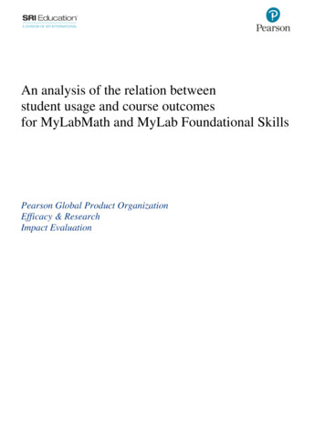 An Analysis Of The Relation Between Student Usage And Course Outcomes .