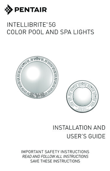 Pentair IntelliBrite 5G LED Light Manual