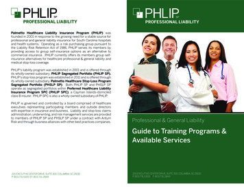 Guide To Training Programs & Available Services - Antum Risk