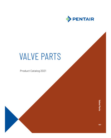 Pool Valve Replacement Parts Catalog