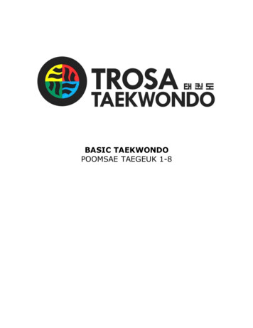 BASIC TAEKWONDO POOMSAE TAEGEUK 1-8 - Trosa 