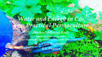Water And Energy In Co- Ops: Practical Permaculture - NASCO