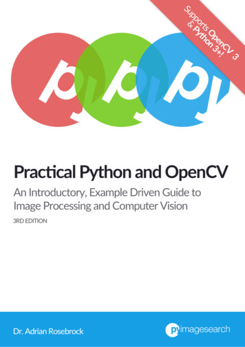 Practical Python And OpenCV: An Introductory, Example .