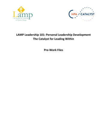 LAMP Leadership 101: Personal Leadership Development 