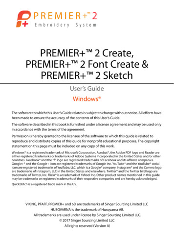 PREMIER 2 Create & Sketch User Guides