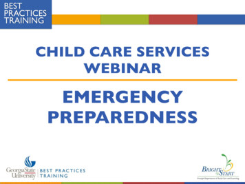 Preparing For Emergency Situations In Child Care