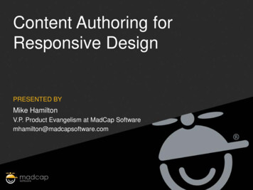 Content Authoring For Responsive Design