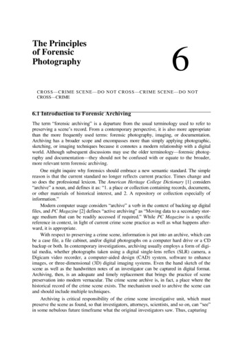 The Principles Of Forensic Photography