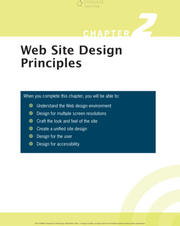 CHAPTER Web Site Design Principles - University Of Phoenix