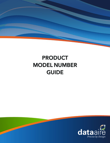 PRODUCT MODEL NUMBER GUIDE - Data Aire