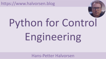 Python For Control Engineering - Halvorsen.blog