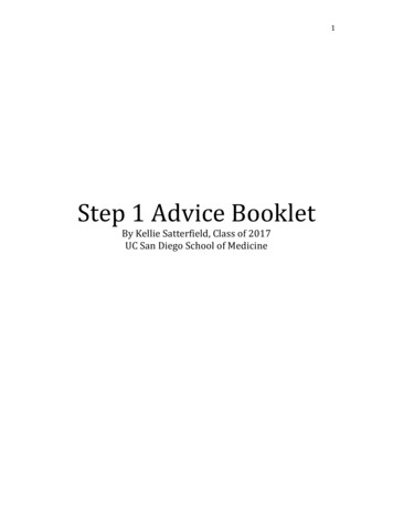 Step 1 Advice Survey - Escholarship 