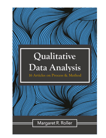 Qualitative Data Analysis May 2020 - Roller Research