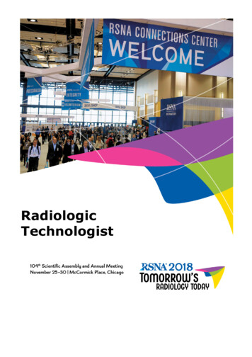Radiologic Technologist - Radiological Society Of North America