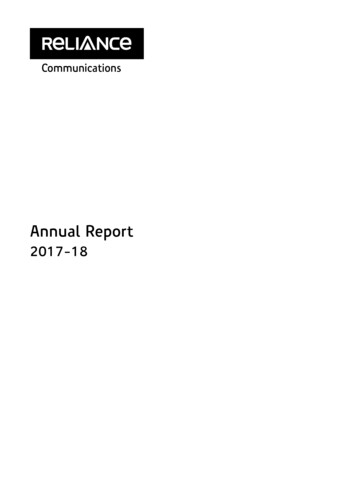 Annual Report - Reliance Communications