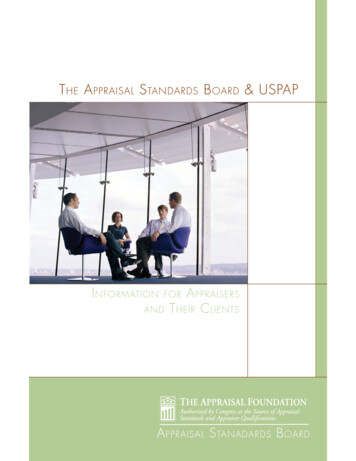 Appraisal Standards Board (ASB) & (USPAP)