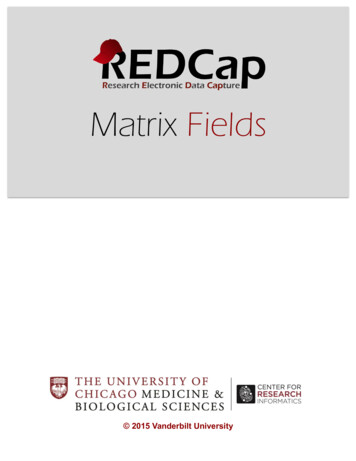 Matrix Fields - University Of Chicago