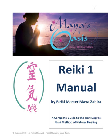 Reiki 1 Manual - Maya Zahira