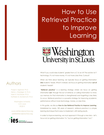 How To Use Retrieval Practice To Improve Learning