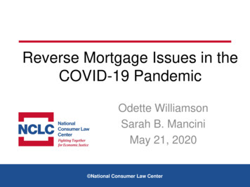 Reverse Mortgage Issues In The COVID-19 Pandemic