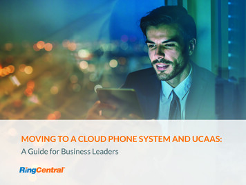MOVING TO A CLOUD PHONE SYSTEM AND UCAAS - VBS IT Services Inc